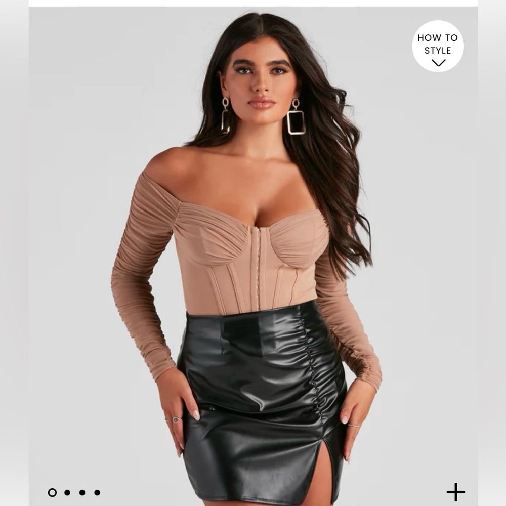 Long Sleeve Brown Top